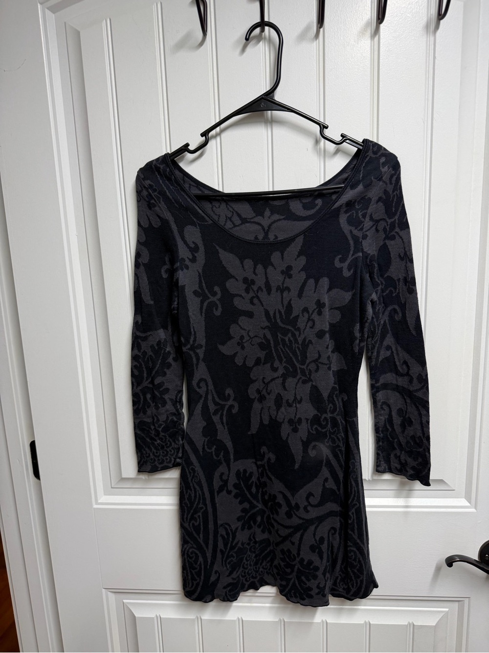 Peruvian Connection Floral Jacquard Mini Dress